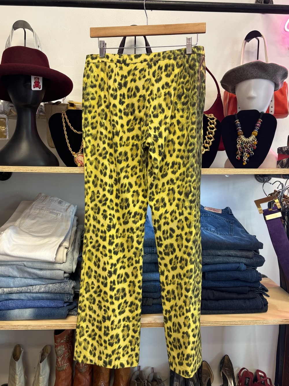 Moschino Jeans Leopard Print Pants - Picture 2 of 9